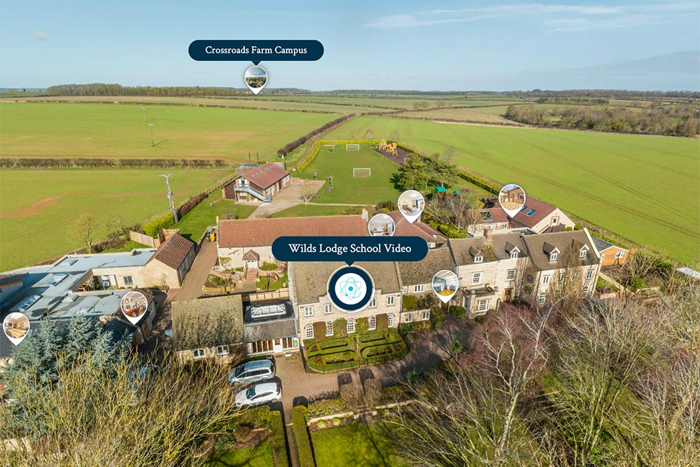 Drone Shot of Wilds Lodge Campus
