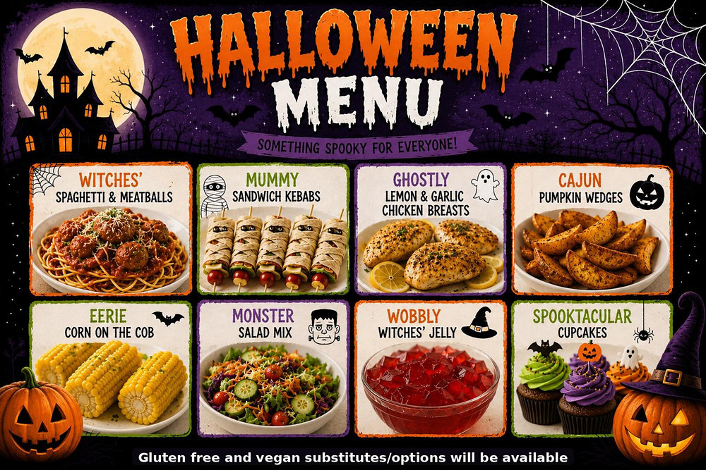 Halloween menu